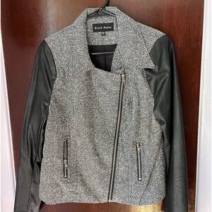 Black Rainn brand faux leather jacket Large